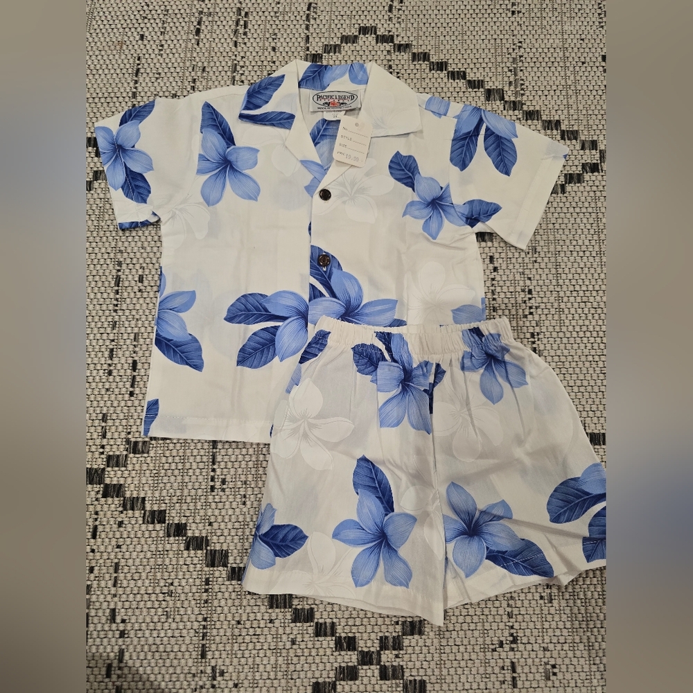 New Blue and White Set 2T